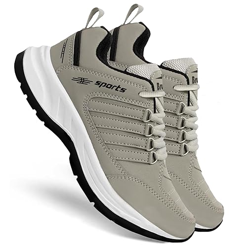 Men's Lite Sport Shoes Running Shoes for Men- Beige